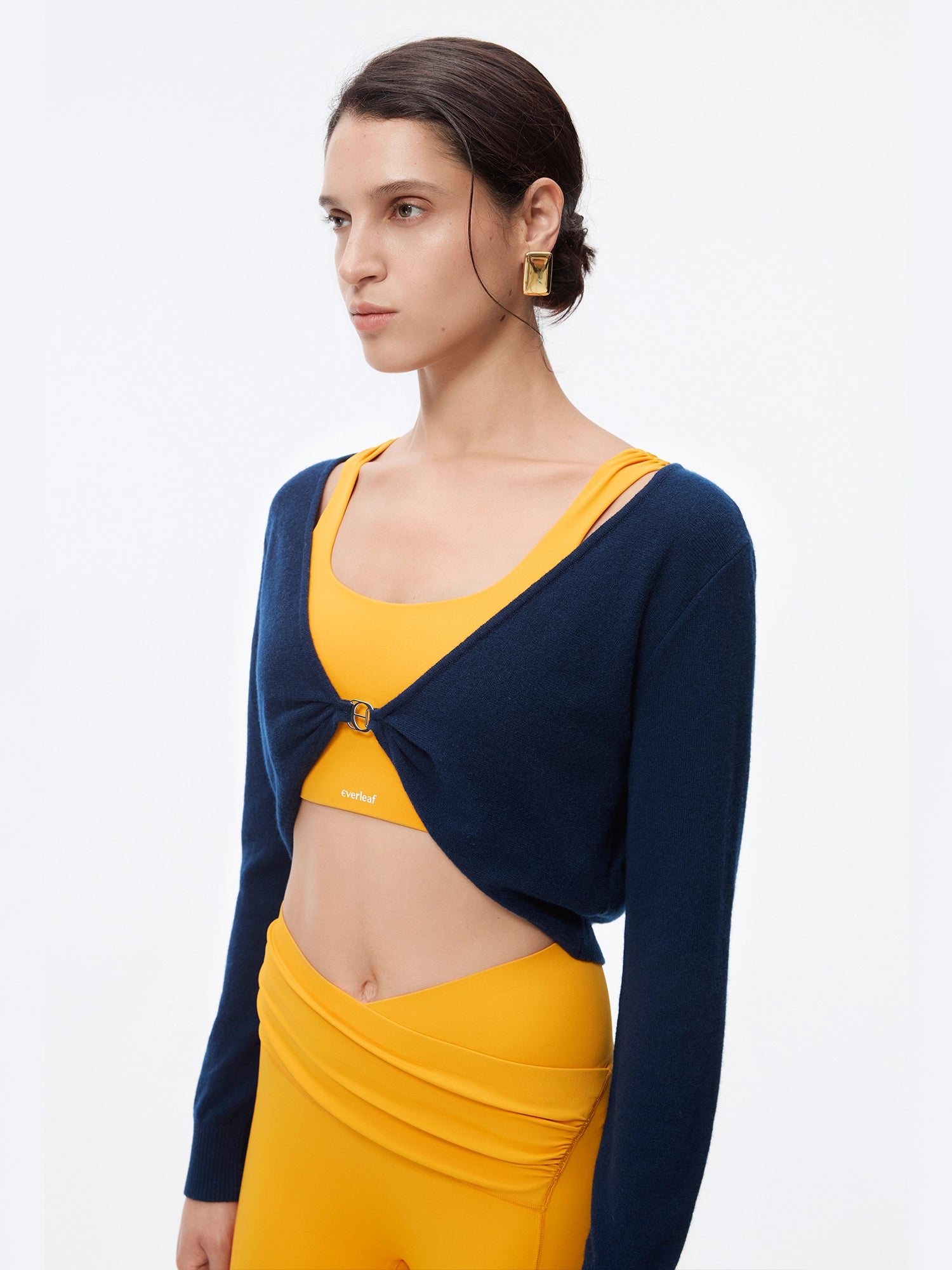 Image of 100% Cashmere Twist Cropped Sweater