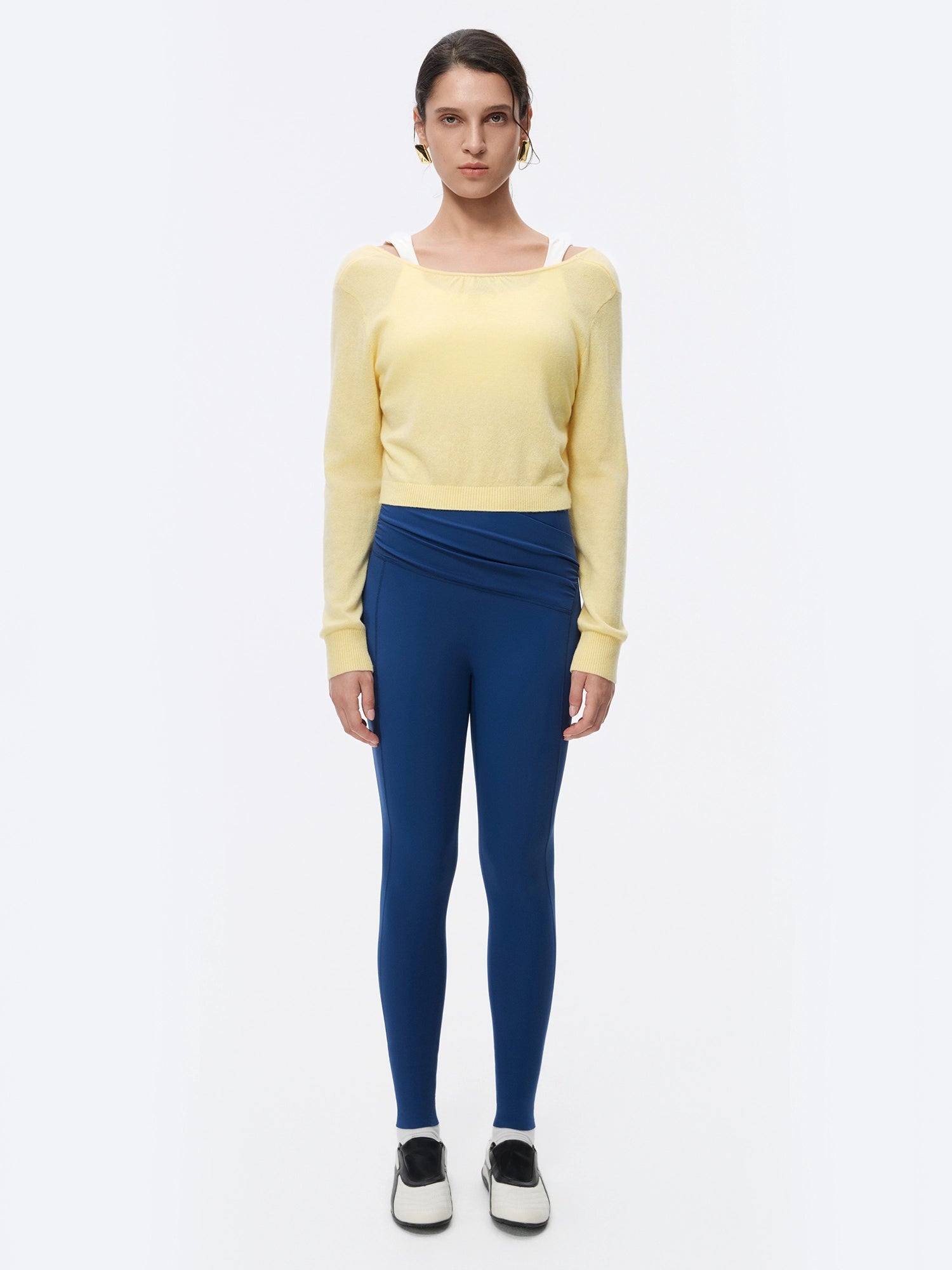 Image of 100% Cashmere Twist Cropped Sweater