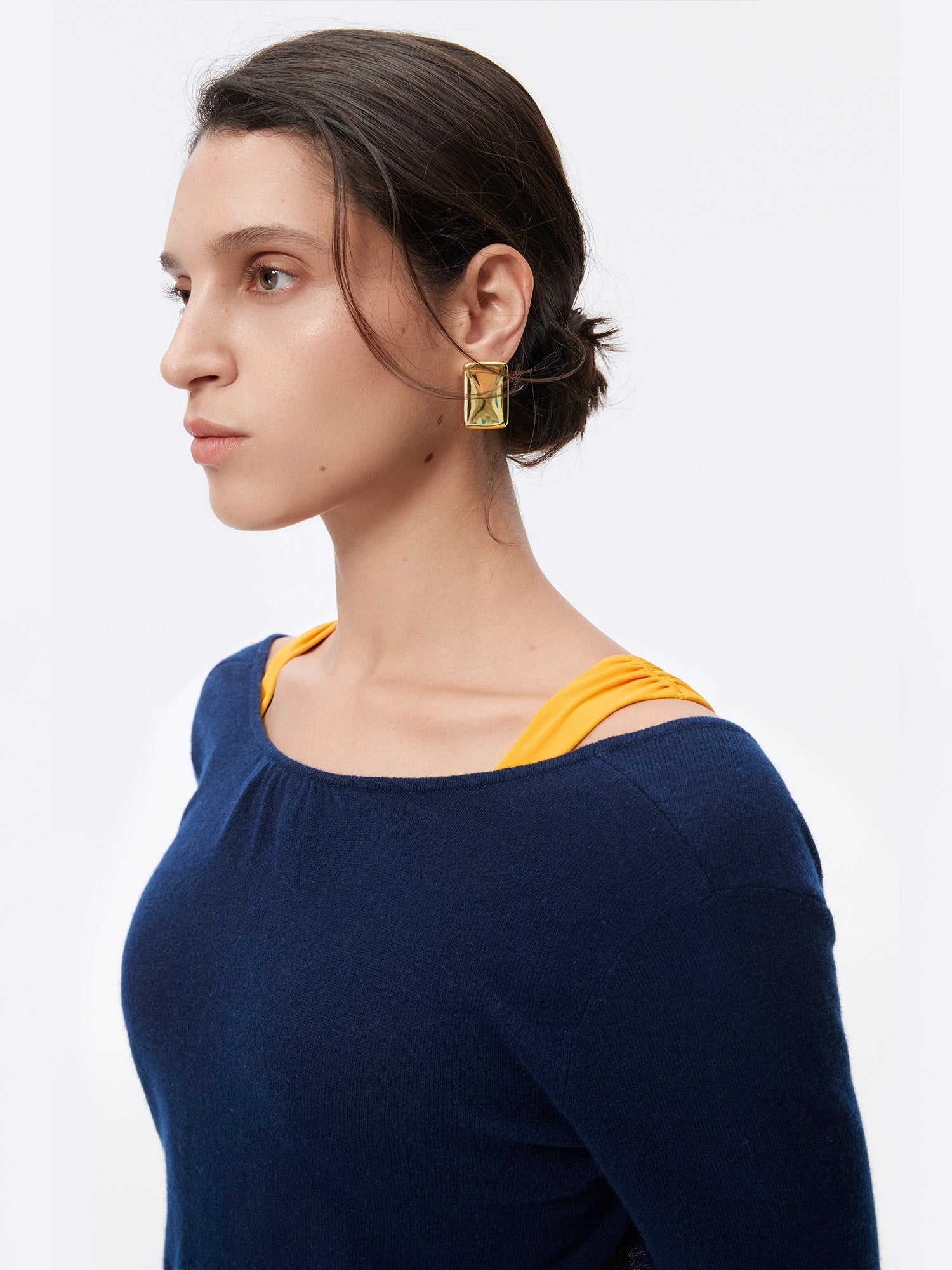 Image of 100% Cashmere Twist Cropped Sweater