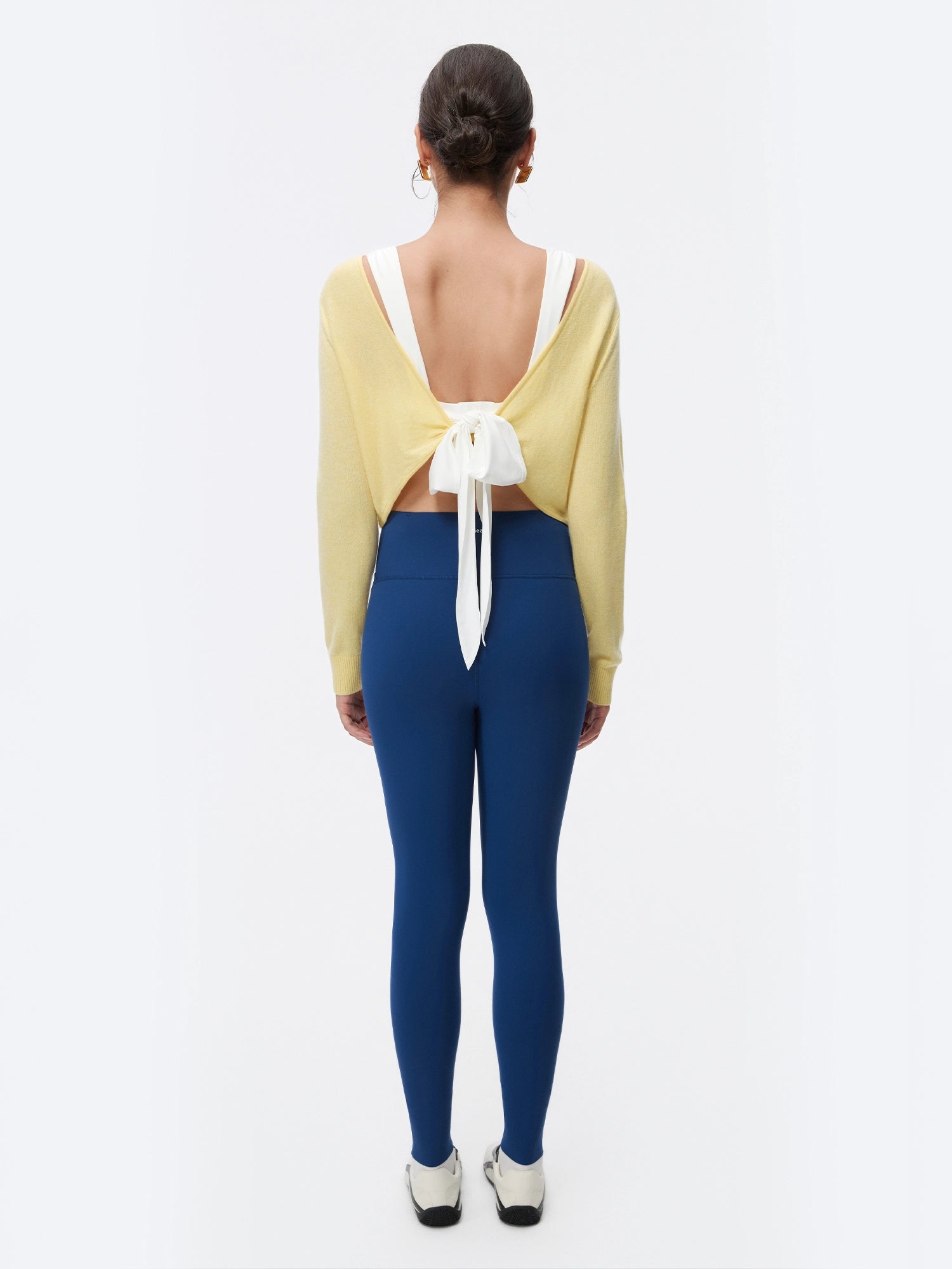 Image of 100% Cashmere Twist Cropped Sweater