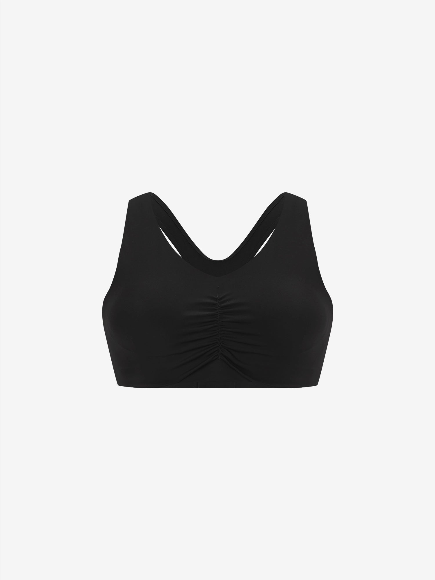 Image of Sweatleaf™ Ruched V-Neck Bra