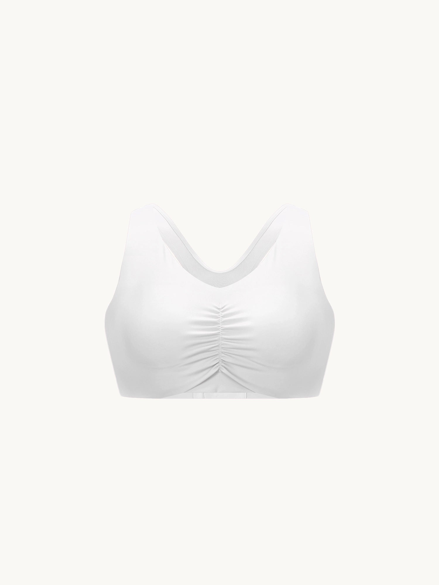 Image of Sweatleaf™ Ruched V-Neck Bra