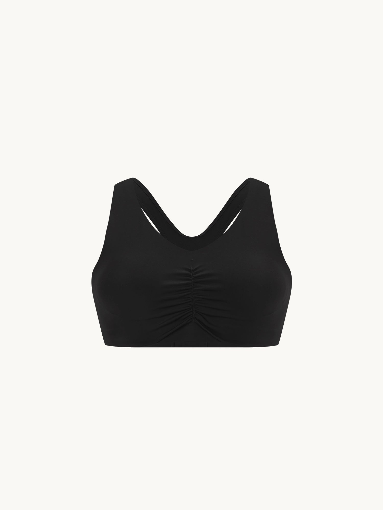 Image of Sweatleaf™ Ruched V-Neck Bra