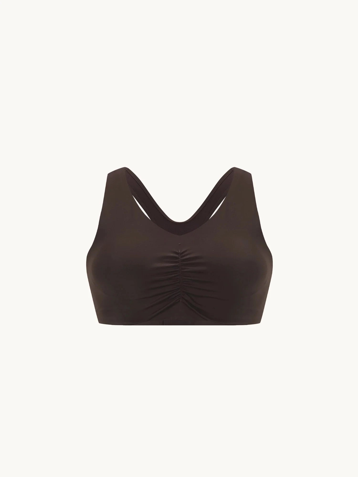 Image of Sweatleaf™ Ruched V-Neck Bra