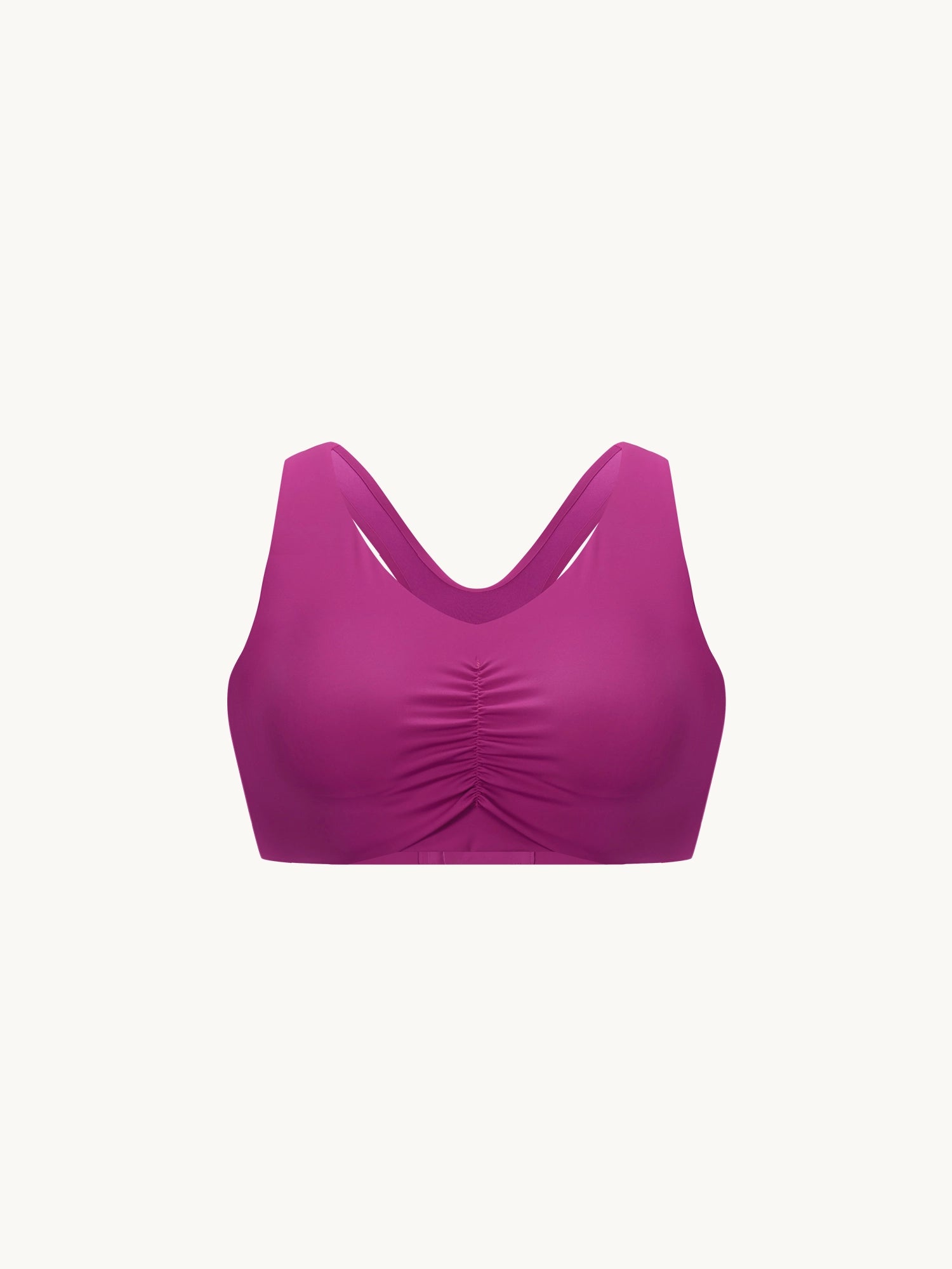 Image of Sweatleaf™ Ruched V-Neck Bra