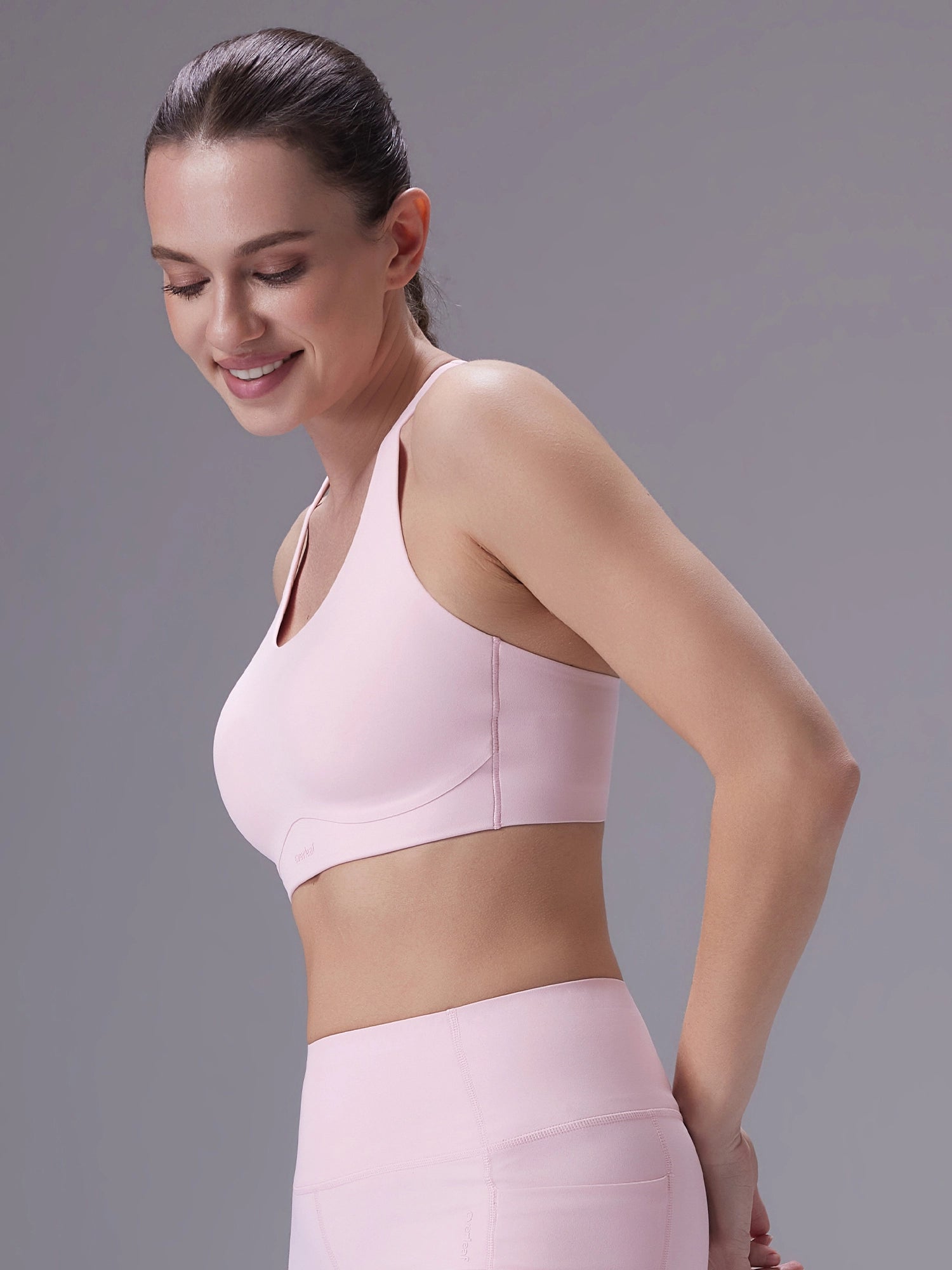 Image of Freeleaf™ Adjustable-Strap Bra & High-waist Flare Pants Set