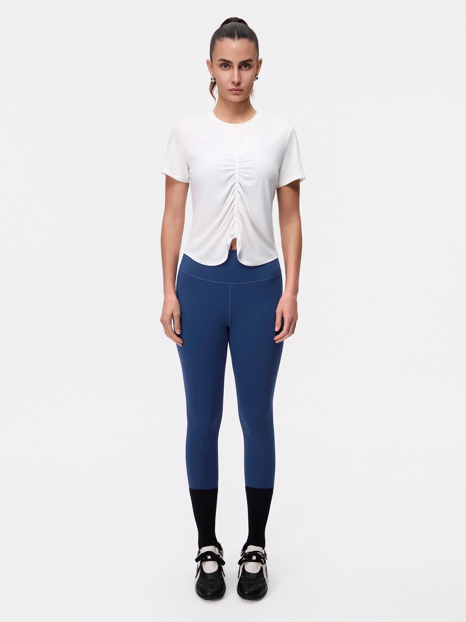 Image of Front-Shirred Tee