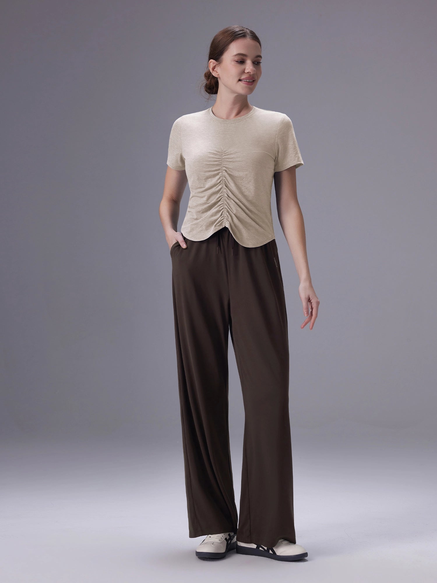 Image of Front-Shirred Tee