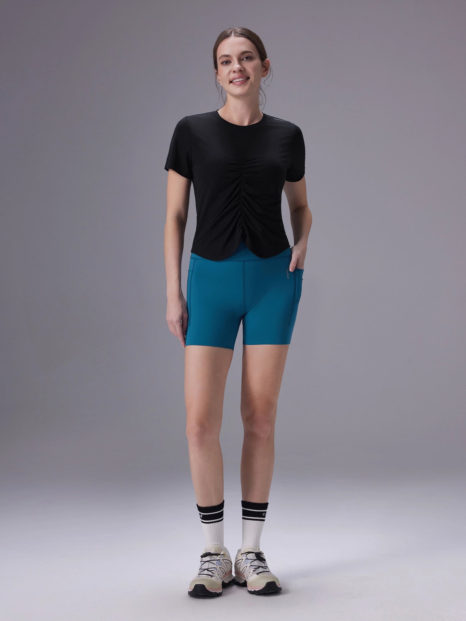 Image of Front-Shirred Tee