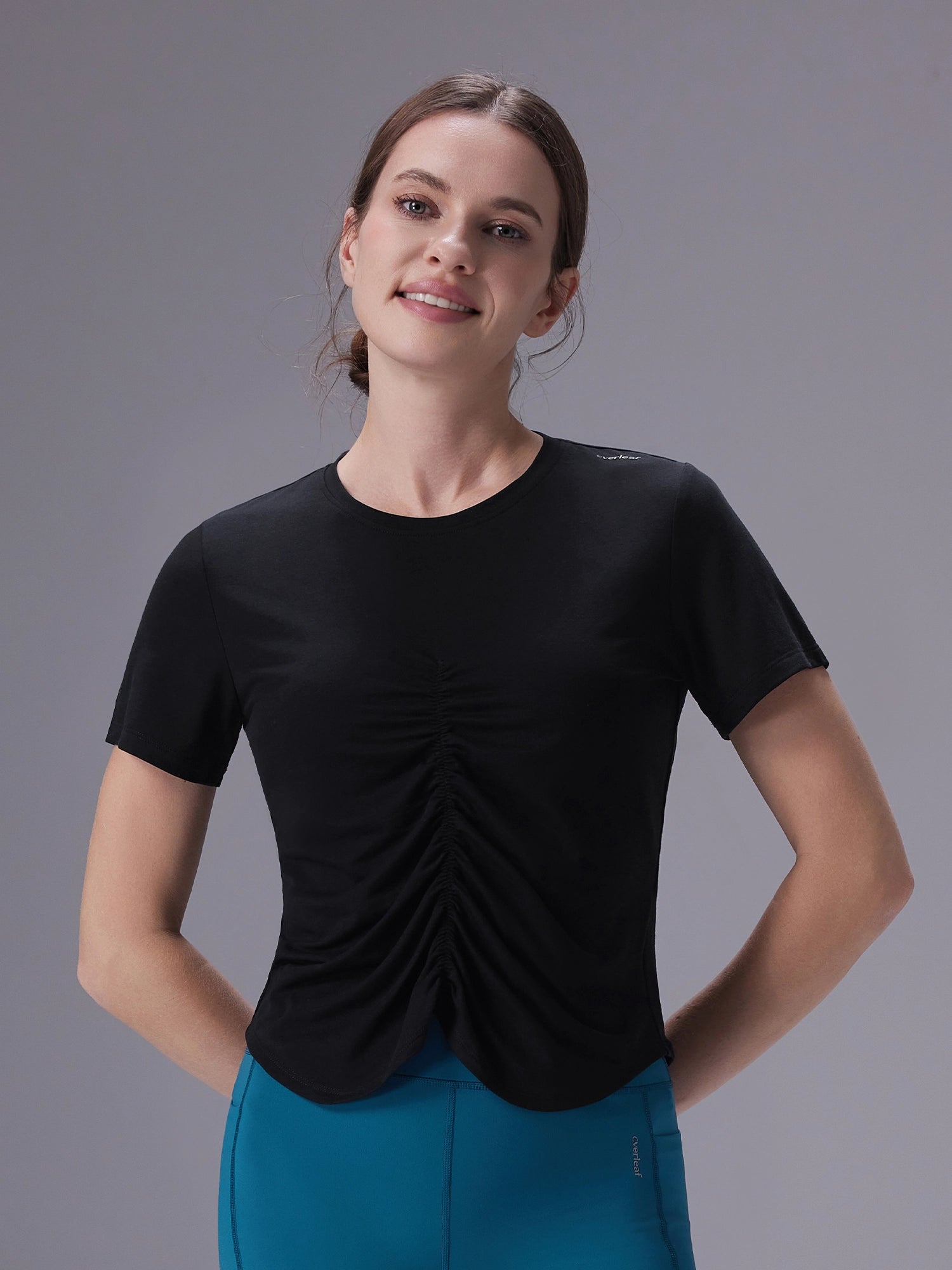 Image of Front-Shirred Tee
