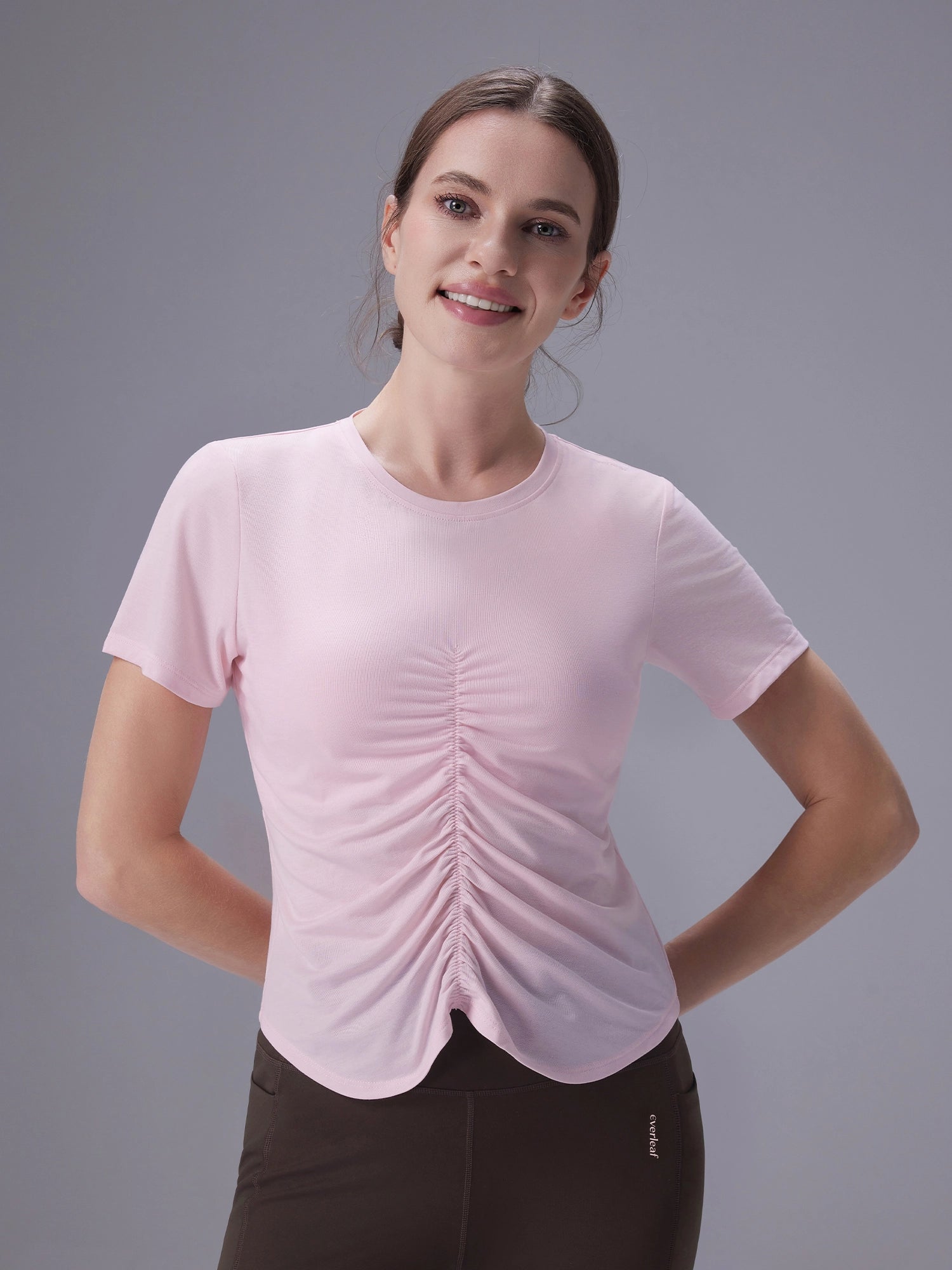 Image of Front-Shirred Tee