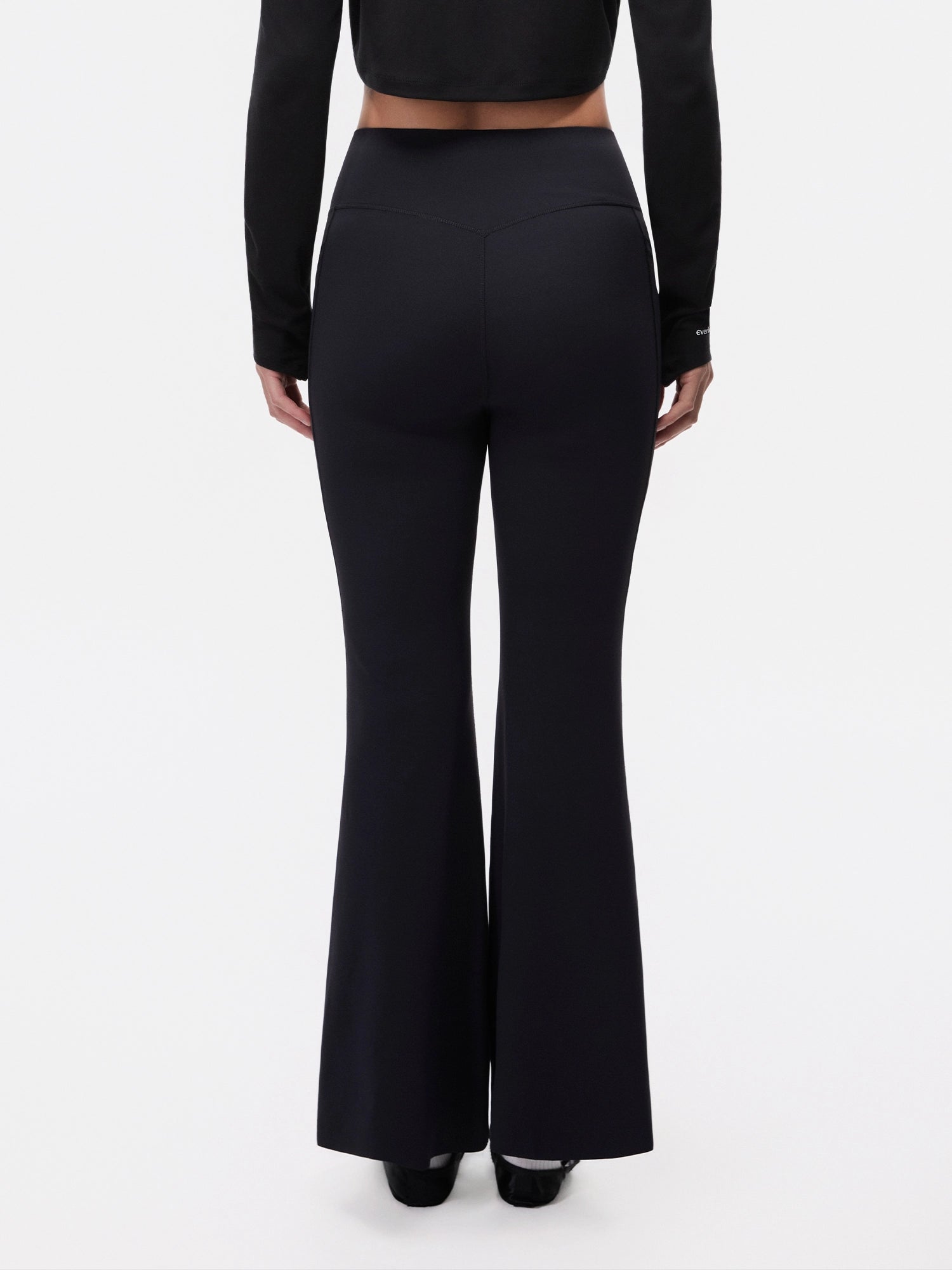 Image of Freeleaf™ Adjustable-Strap Bra & High-waist Flare Pants Set