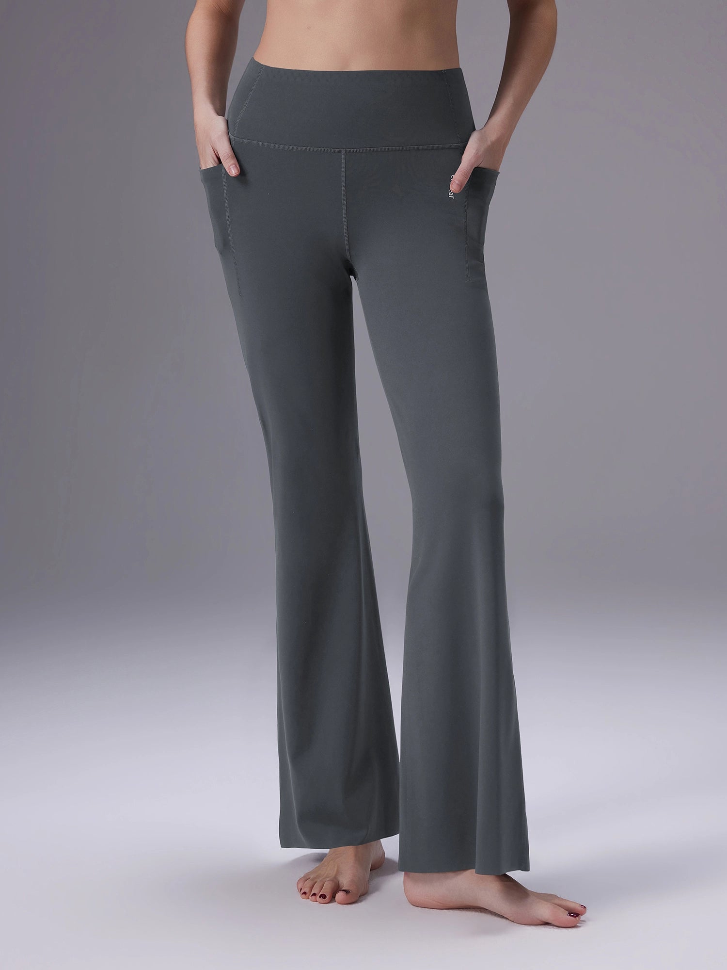 Image of Everleaf High-waist Flare Pants Slate Gray