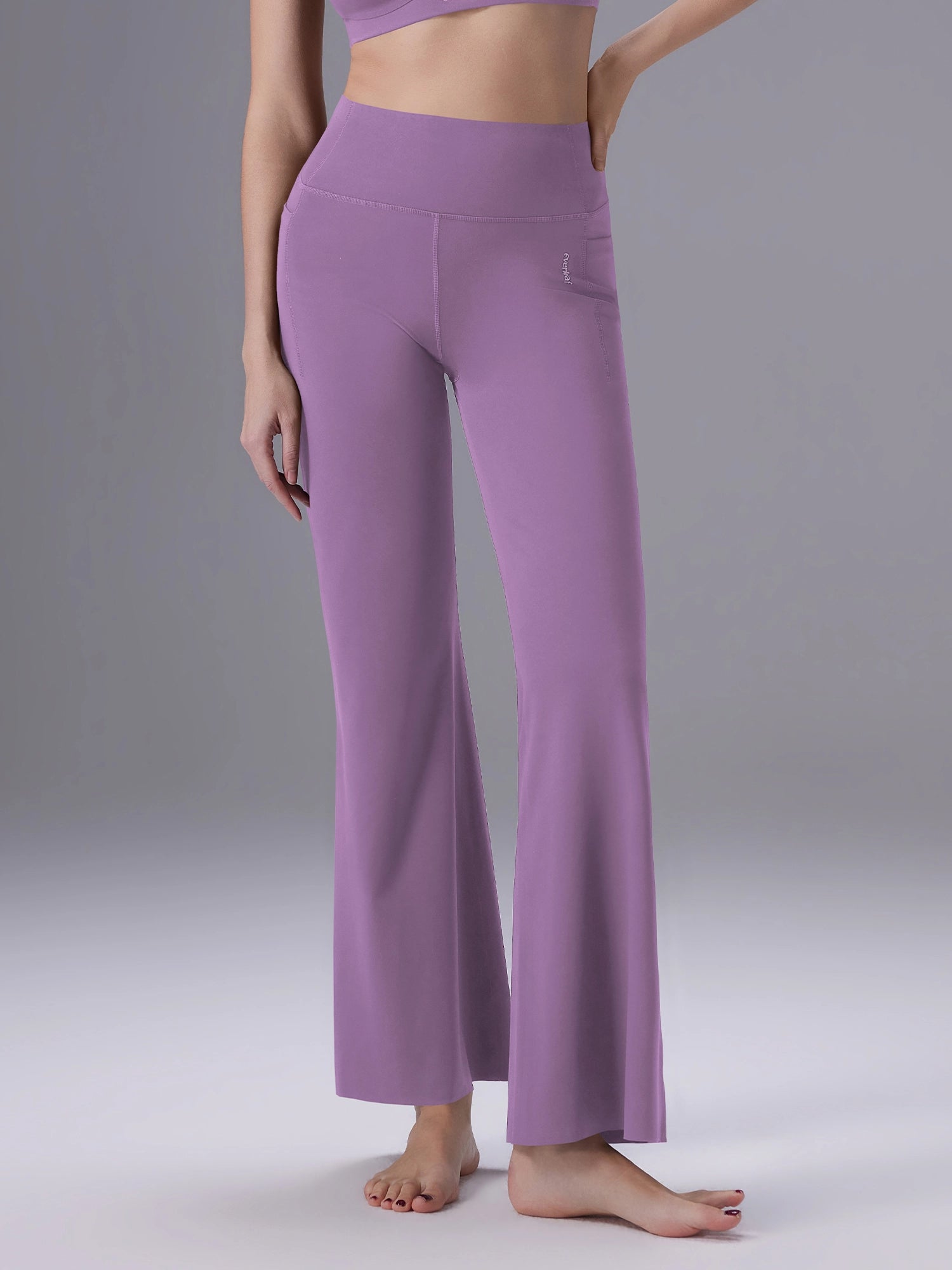 Image of Everleaf High-waist Flare Pants Twilight Purple