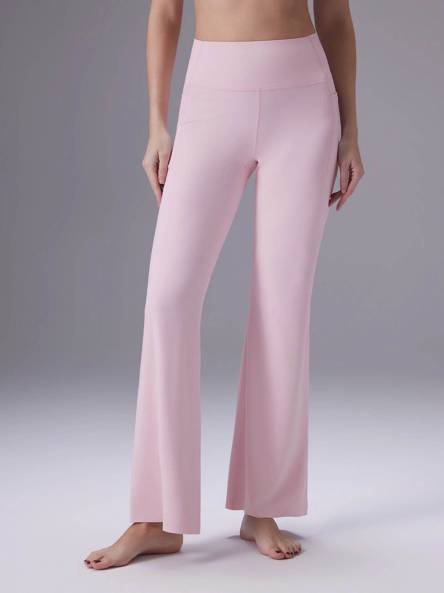 Image of Everleaf High-waist Flare Pants Blossom Pink