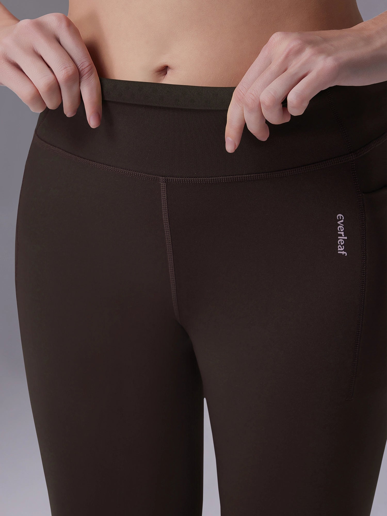 Image of Everleaf High-waist Flare Pants Mocha Brown