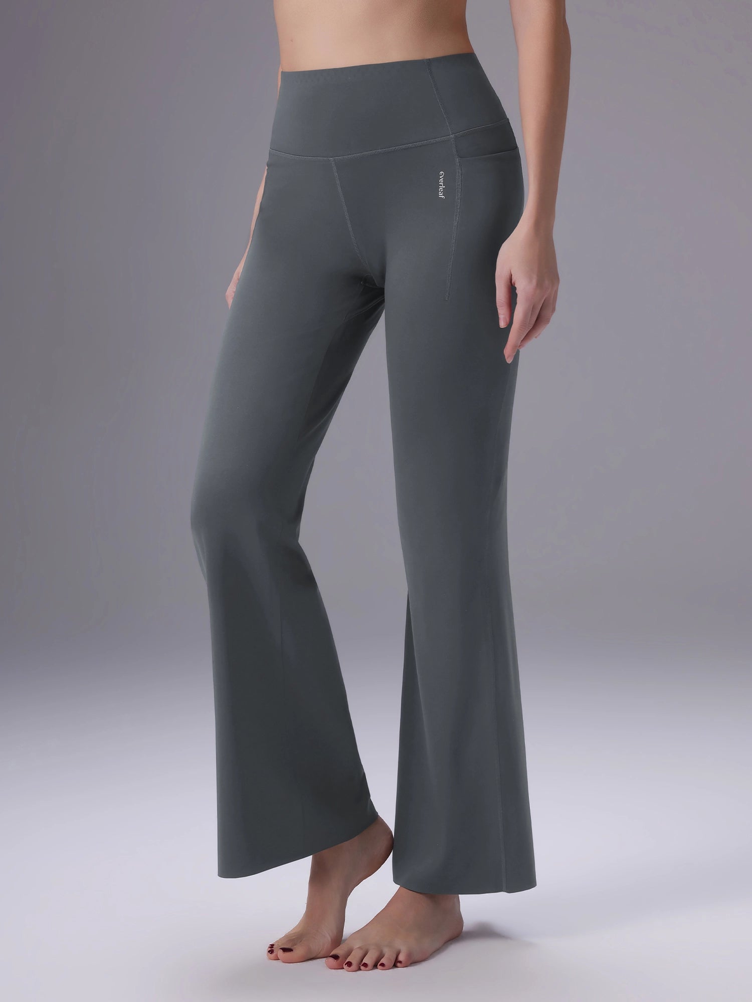 Image of Everleaf High-waist Flare Pants Slate Gray