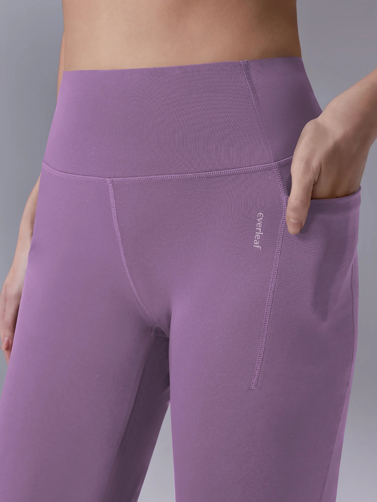 Image of Everleaf High-waist Flare Pants Twilight Purple