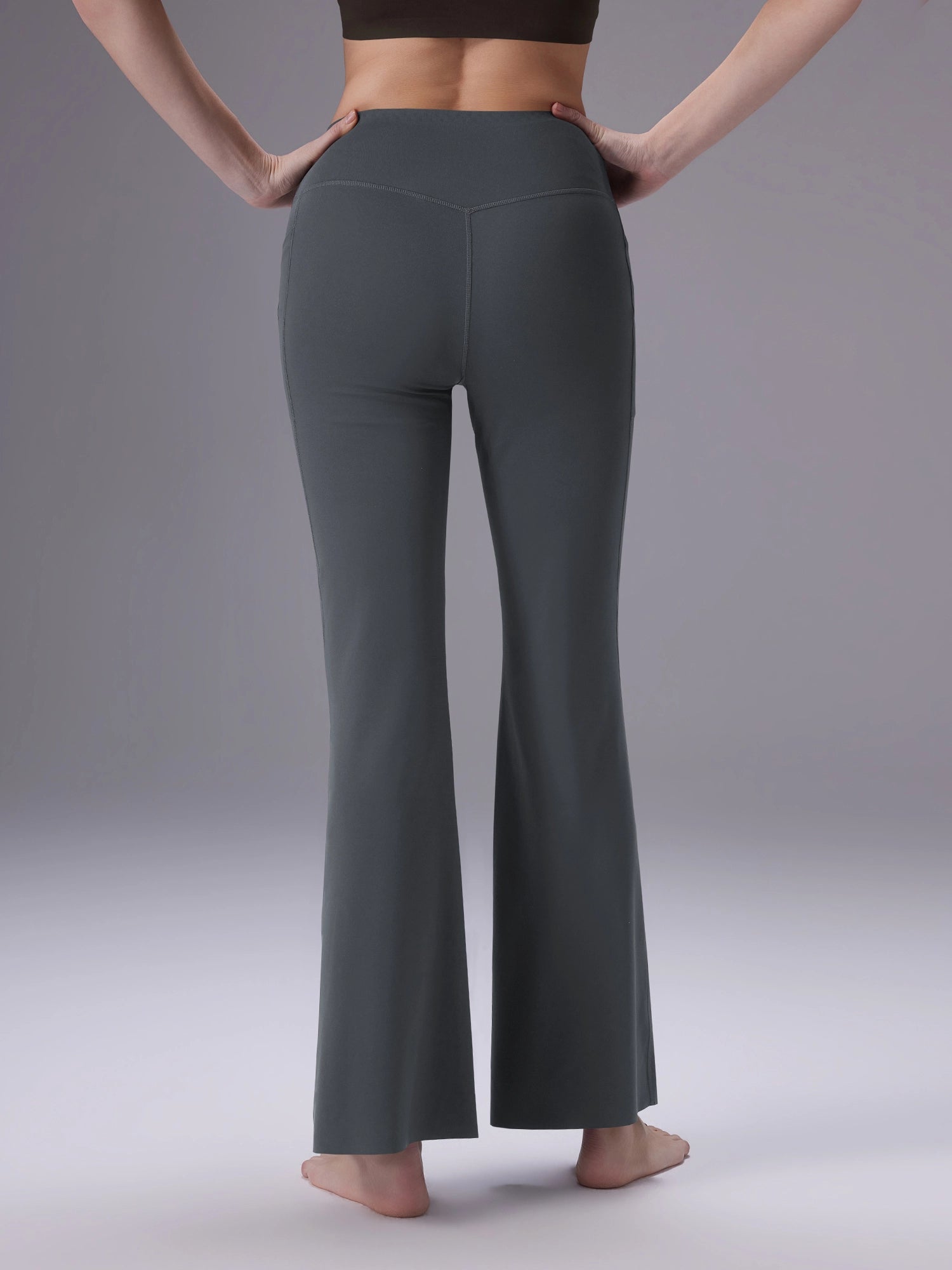 Image of Everleaf High-waist Flare Pants Slate Gray