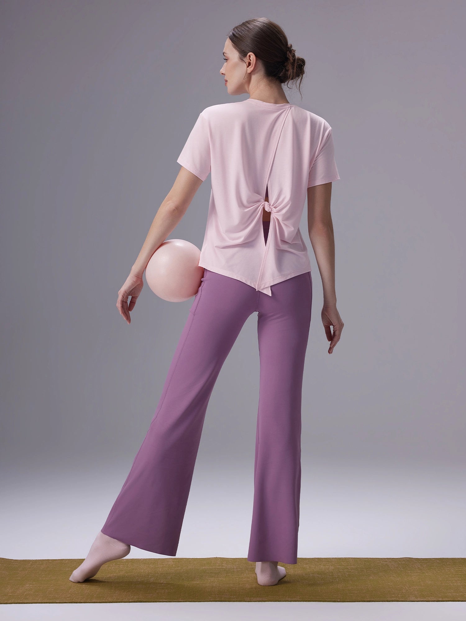 Image of Everleaf High-waist Flare Pants Twilight Purple