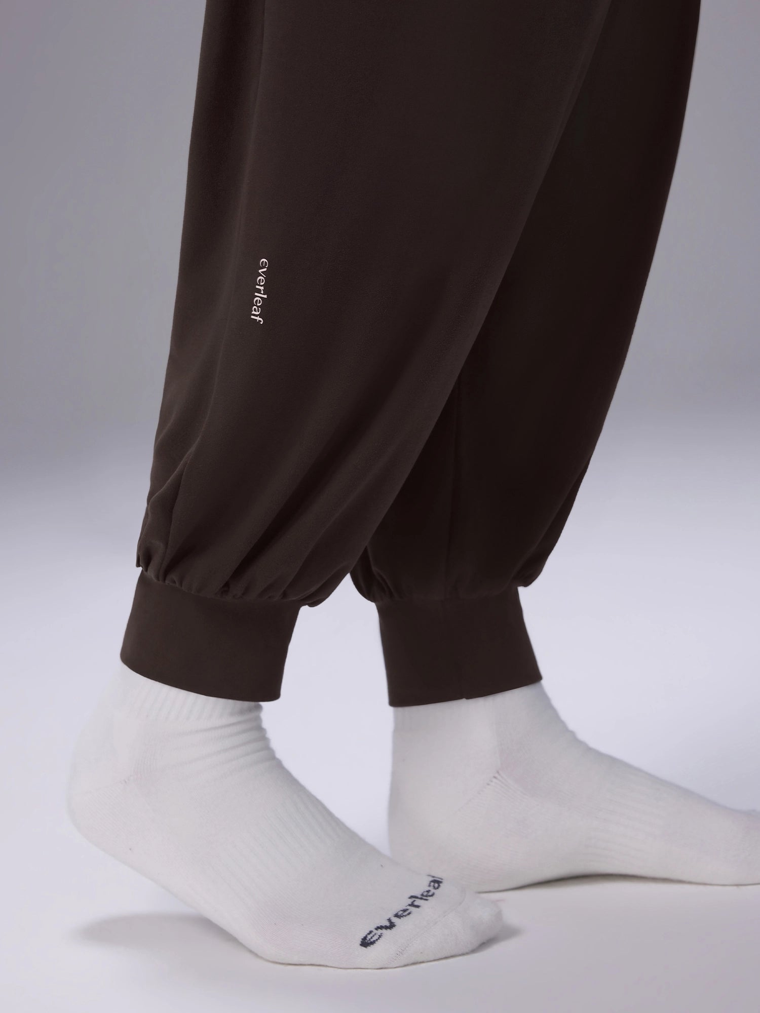 Image of Everleaf High-waist Draped Joggers Mocha Brown