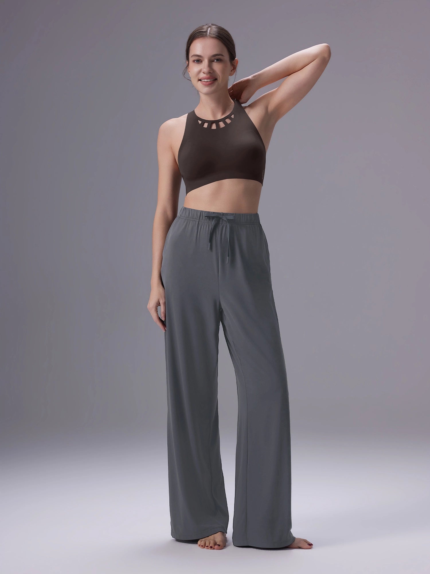 Image of Everleaf Straight Leg Pants Slate Gray