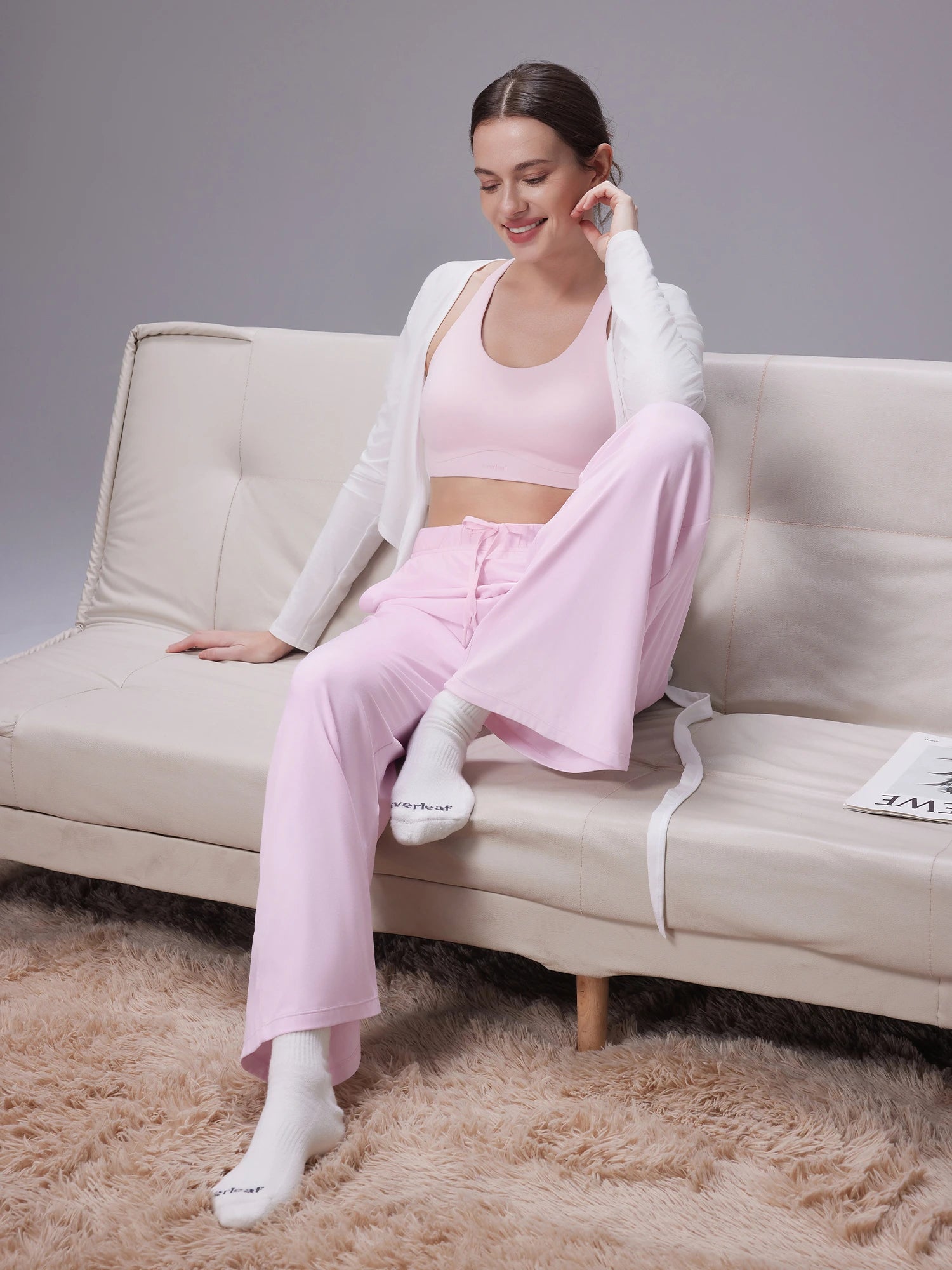 Image of Everleaf Straight Leg Pants Blossom Pink