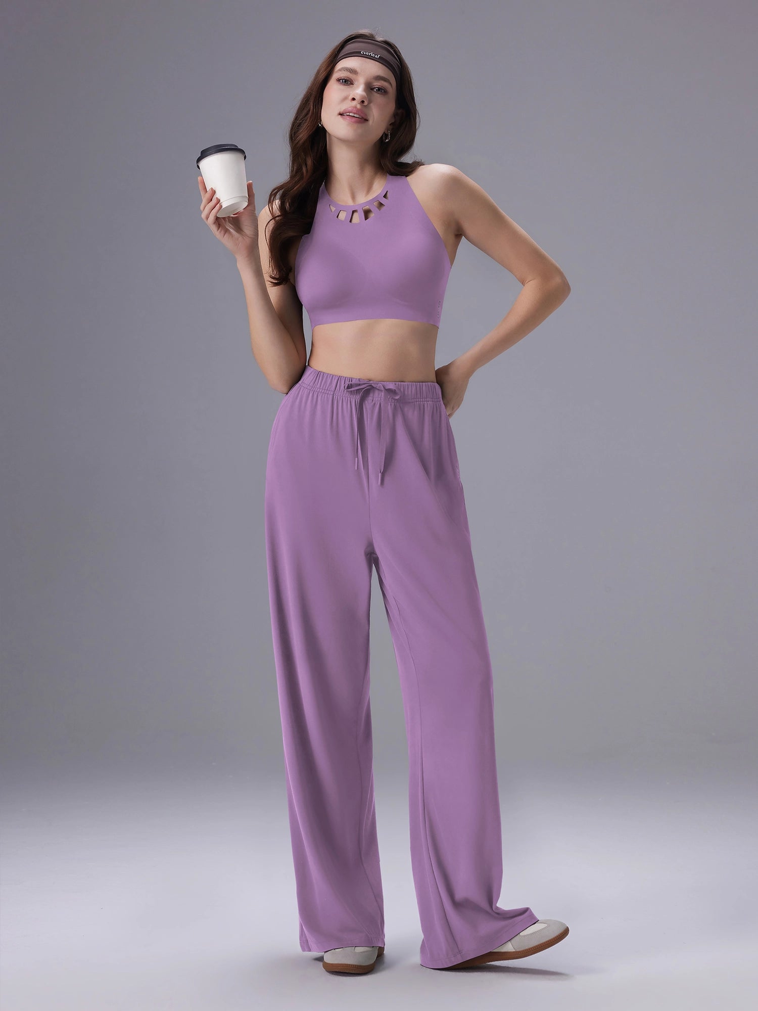 Image of Everleaf Straight Leg Pants Twilight Purple