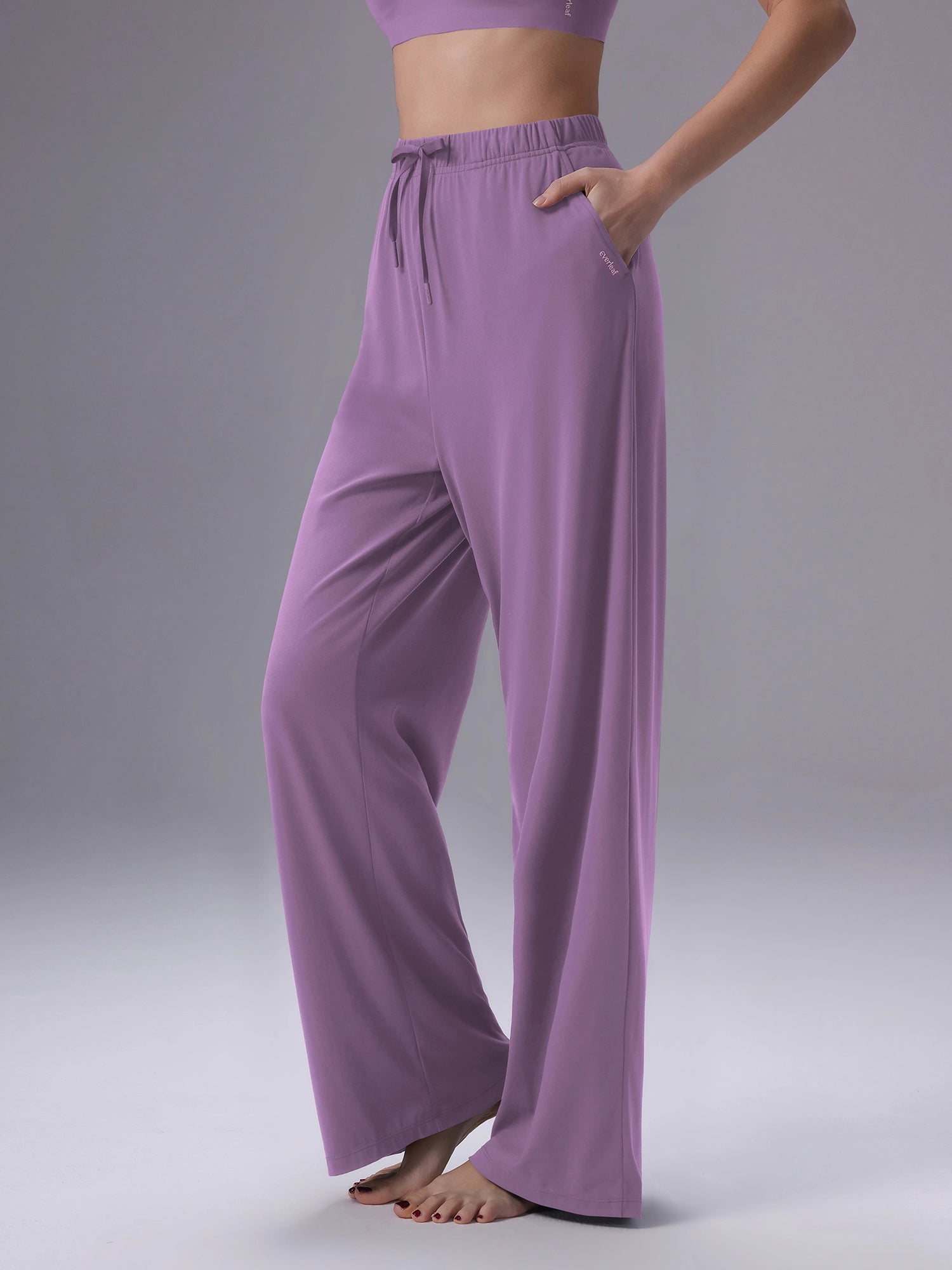 Image of Everleaf Straight Leg Pants Twilight Purple