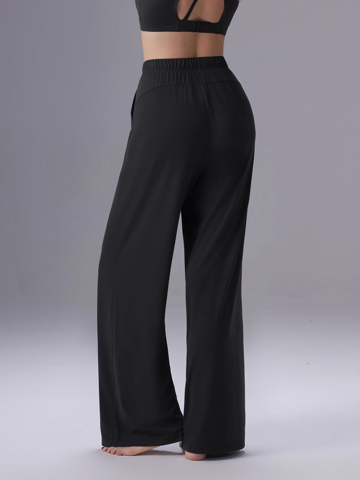 Image of Everleaf Straight Leg Pants Ebony Black