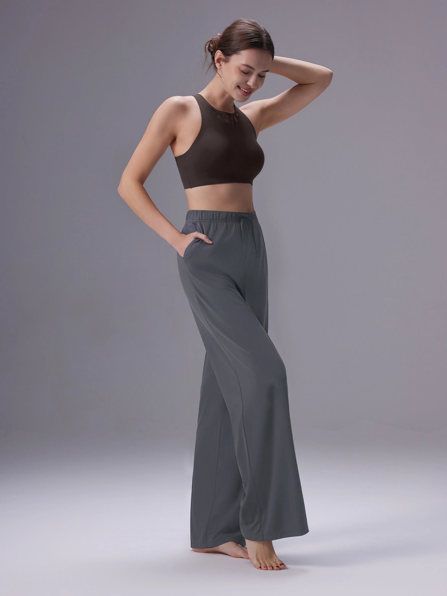 Image of Everleaf Straight Leg Pants Slate Gray