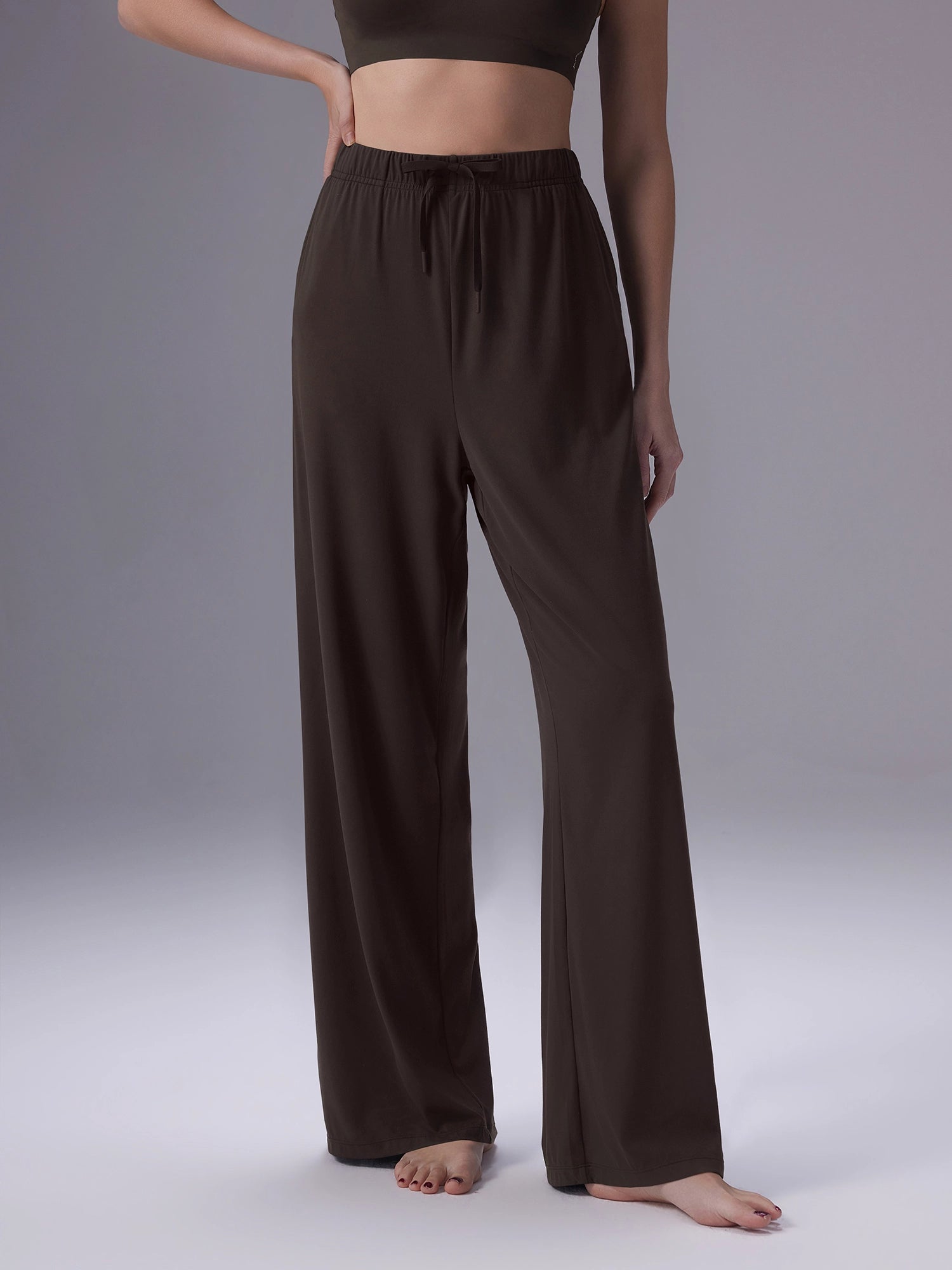 Image of Everleaf Straight Leg Pants Mocha Brown