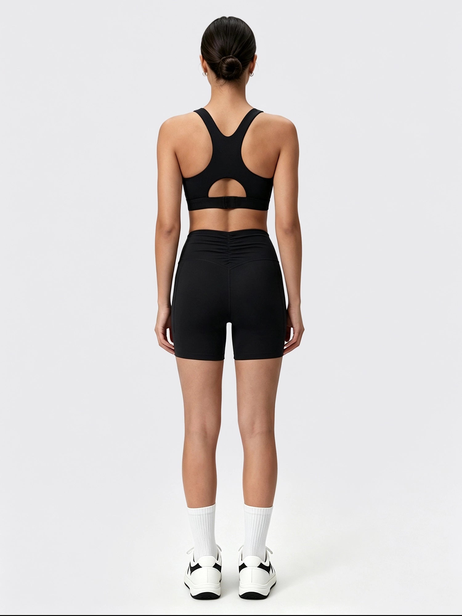 Image of Sweatleaf™ Back-Ruched Shorts