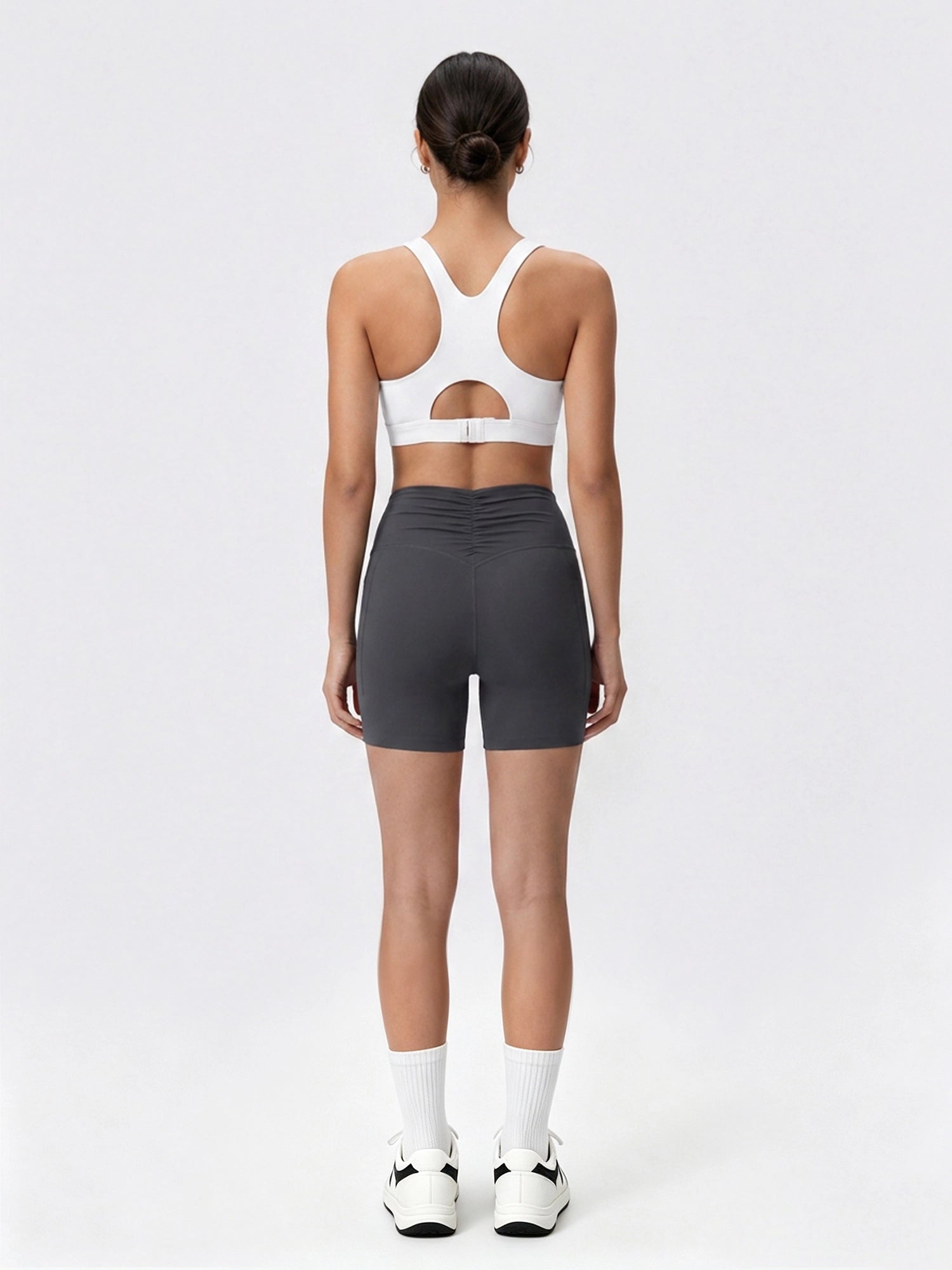 Image of Sweatleaf™ Back-Ruched Shorts