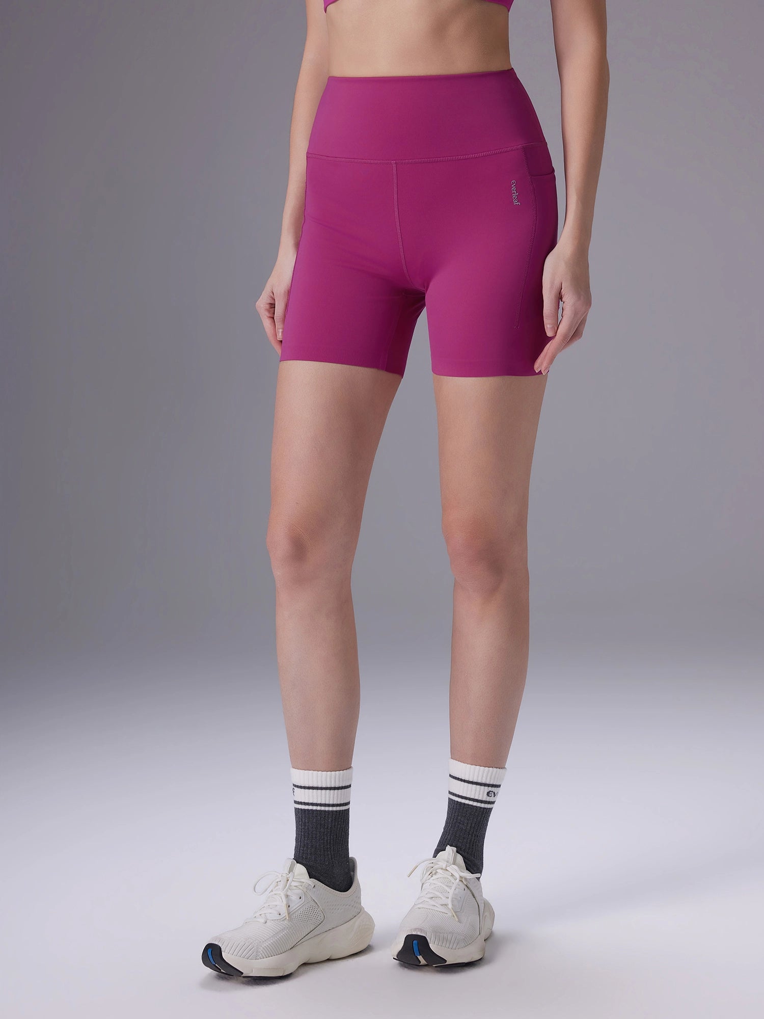 Image of Everleaf Back-Ruched Shorts Crabapple Pink