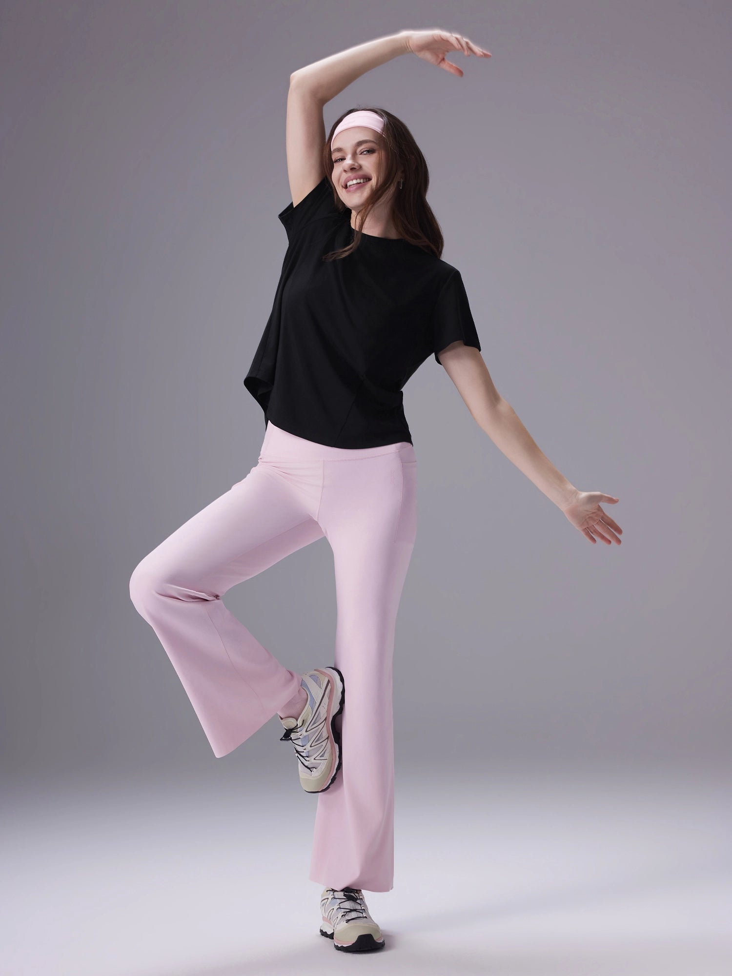 Image of Everleaf Back Twist Shirt Ebony Black